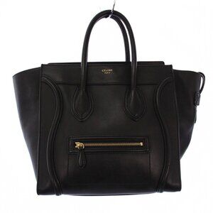 CELINE Luggage Phantom Shopper Tote Bag F Black Purse